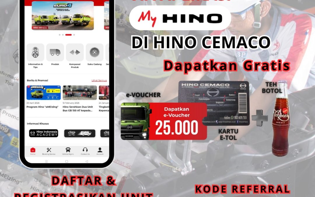 Booking Service Hino via MyHino Banjir Hadiah!